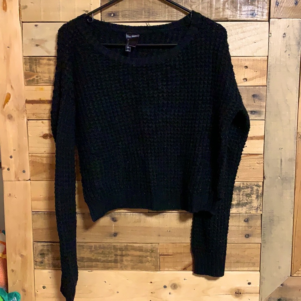 Black sweater.